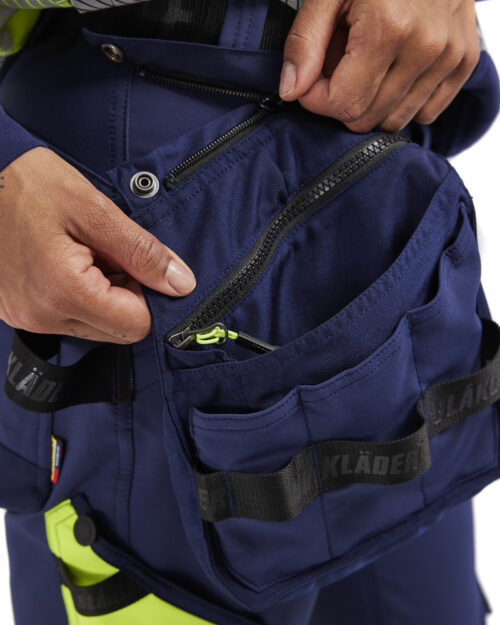 Damen High Vis Arbeitshose 4-Wege-Stretch