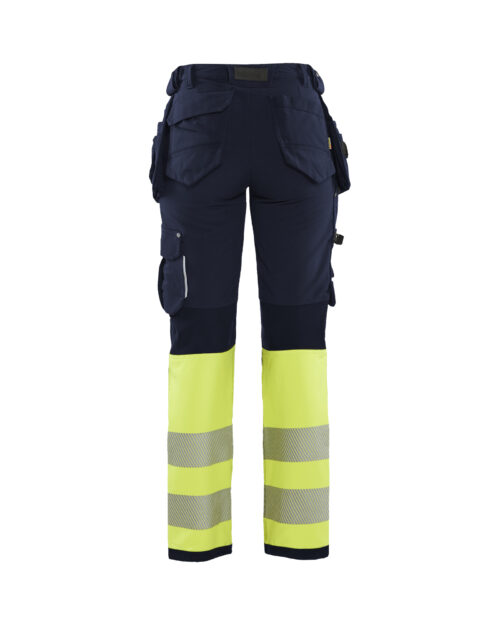 Damen High Vis Arbeitshose 4-Wege-Stretch