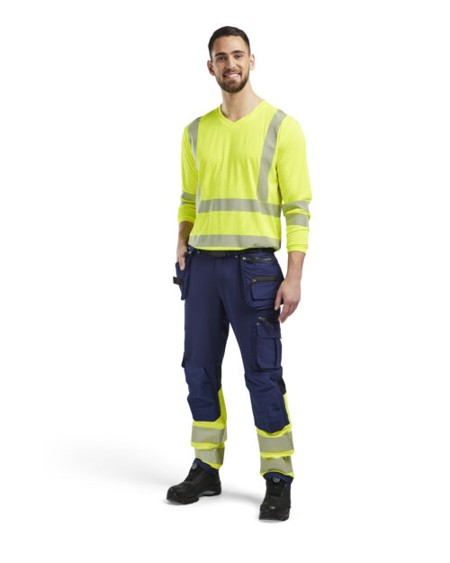 High Vis Arbeitshose 4-Wege-Stretch