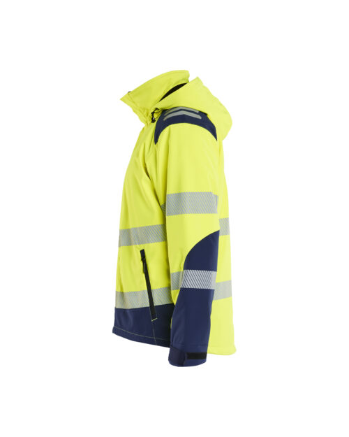 High Vis Softshell Winterjacke leicht gefüttert