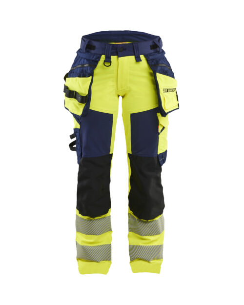 Damen High Vis Arbeitshose 4-Wege-Stretch
