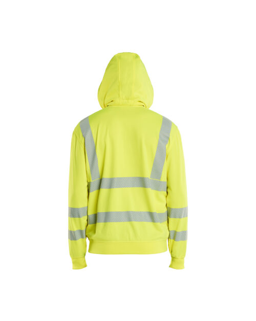 High Vis Sweatjacke mit abnehmbarer Kapuze