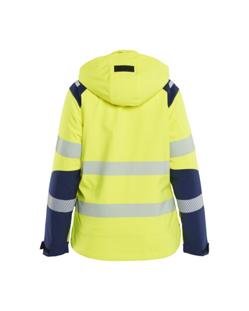 Damen High Vis Softshell Winterjacke leicht gefüttert