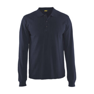 Langarm Poloshirt
