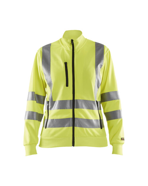 Damen High Vis Sweatjacke