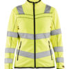 Damen High Vis Microfleece Jacke