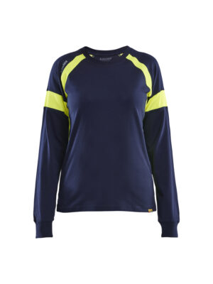 1232e086-8650-4a03-b126-57f4d80ee053 Damen Langarmshirt mit High Vis