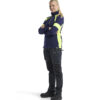Damen Sweatshirt Half-Zip mit High Vis