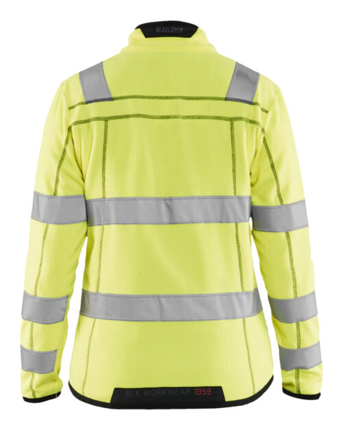 Damen High Vis Microfleece Jacke