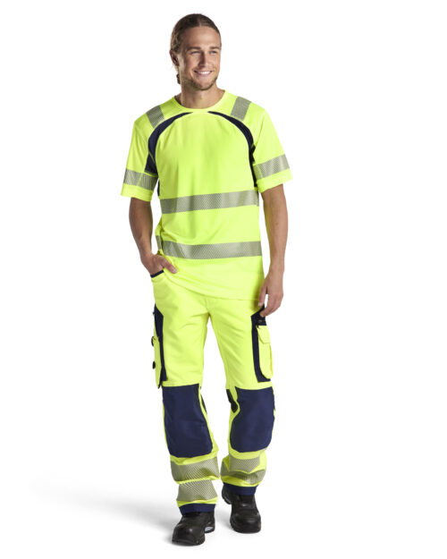 High Vis Arbeitshose 4-Wege-Stretch ohne Werkzeugtaschen