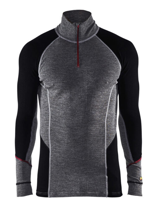 Unterhemd Half-Zip XWARM, 100% Merino
