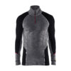 Unterhemd Half-Zip XWARM, 100% Merino