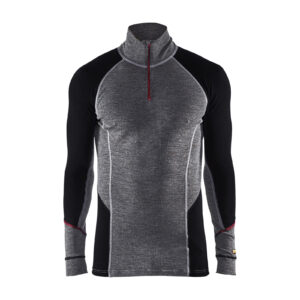 Unterhemd Half-Zip XWARM, 100% Merino