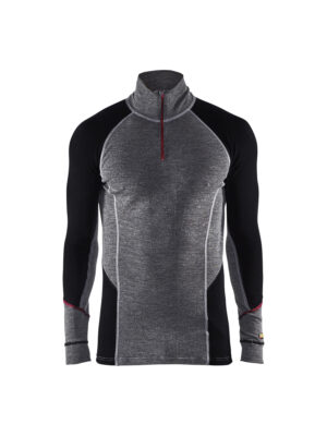 Unterhemd Half-Zip XWARM, 100% Merino