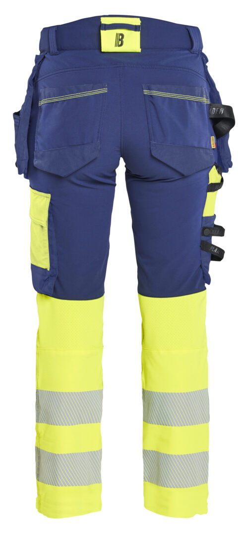 Damen High Vis Arbeitshose 4-Wege-Stretch