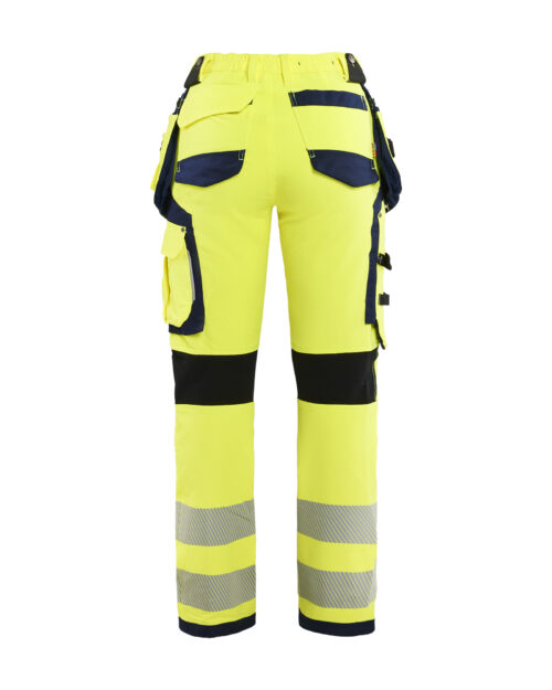 Damen High Vis Arbeitshose 4-Wege-Stretch