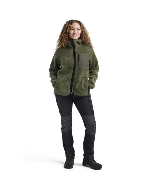 Damen Pile Jacke