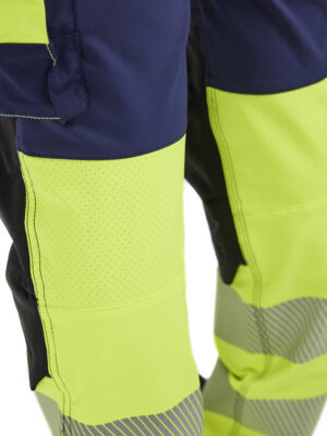 Damen High Vis Arbeitshose 4-Wege-Stretch