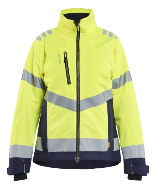 Damen High Vis Winterjacke leicht gefüttert