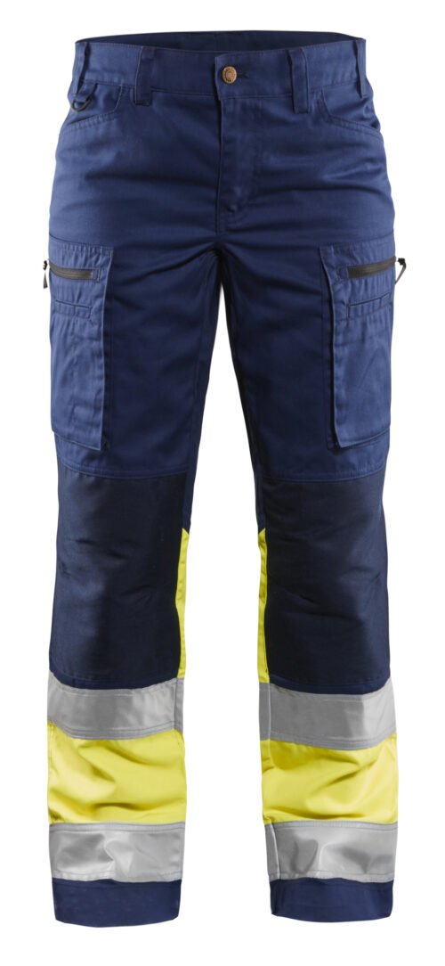 Damen High Vis Arbeitshose mit Stretch