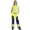Damen High Vis Arbeitshose ohne Werkzeugtaschen