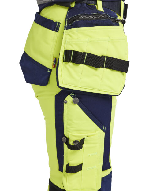 Damen High Vis Arbeitshose 4-Wege-Stretch
