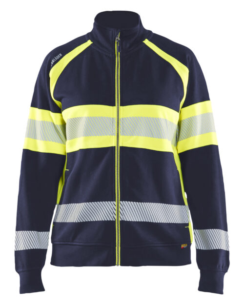 Damen High Vis Sweatjacke