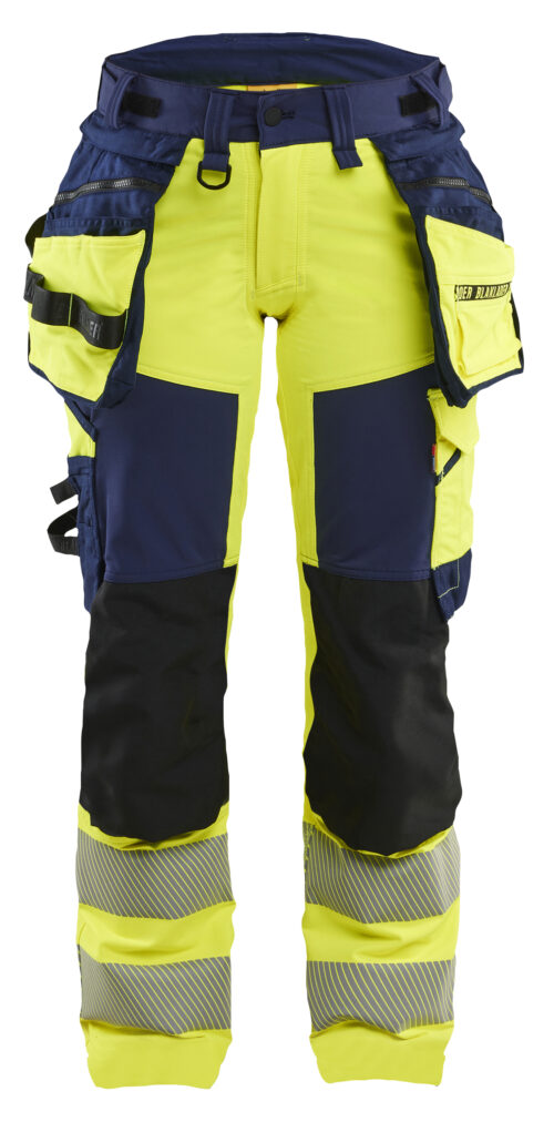 Damen High Vis Arbeitshose 4-Wege-Stretch