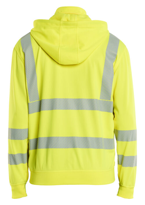 High Vis Sweatjacke mit abnehmbarer Kapuze