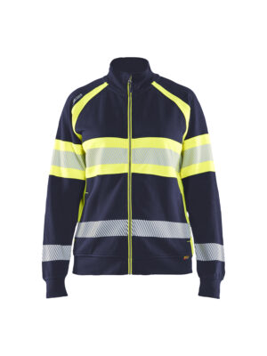 Damen High Vis Sweatjacke