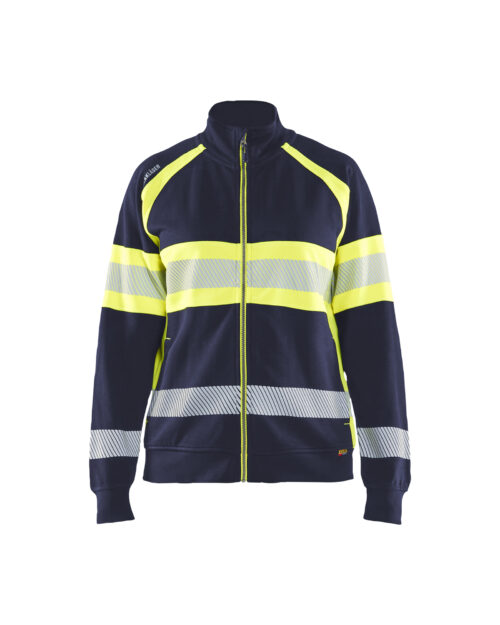 Damen High Vis Sweatjacke