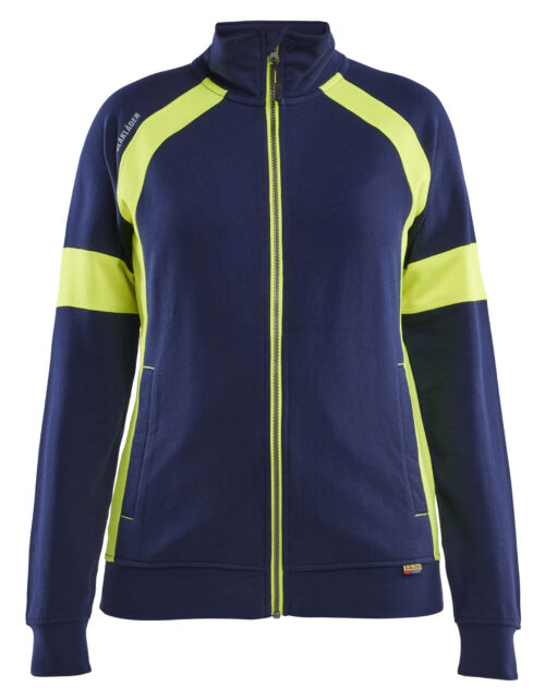 53e61940-5d9a-4d96-9103-fb3ff11103d9 Damen Sweatjacke mit High Vis