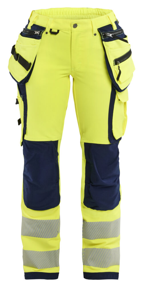 Damen High Vis Arbeitshose 4-Wege-Stretch