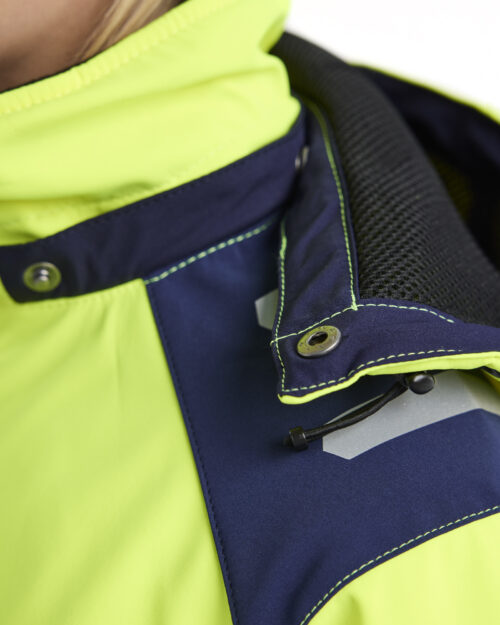 Damen High Vis Softshell Winterjacke leicht gefüttert