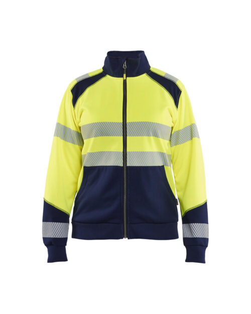 Damen High Vis Sweatjacke