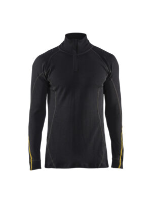 Flammschutz Unterhemd Half-Zip, 68% Merino