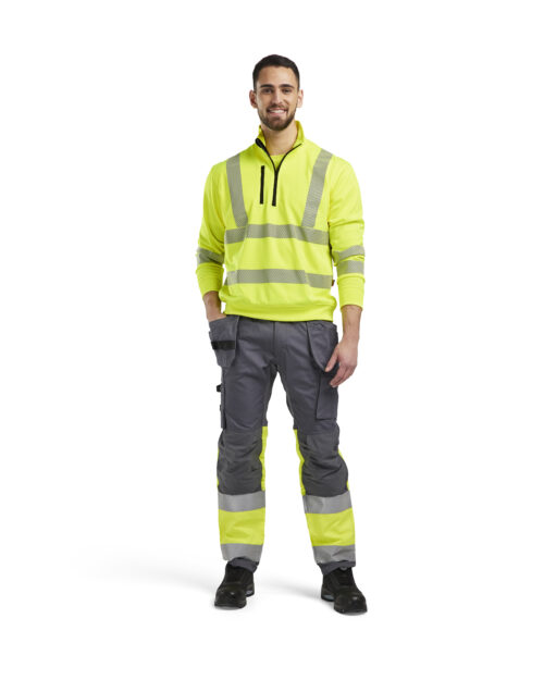 5f1386db-c1ee-4882-85ea-44f12b3bd181 High Vis Sweatshirt Half-Zip
