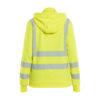 Damen High Vis Sweatjacke mit abnehmbarer Kapuze