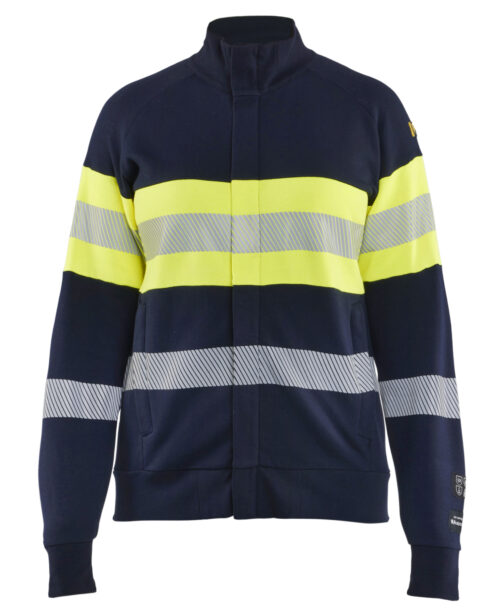 Damen High Vis Multinorm Sweatjacke