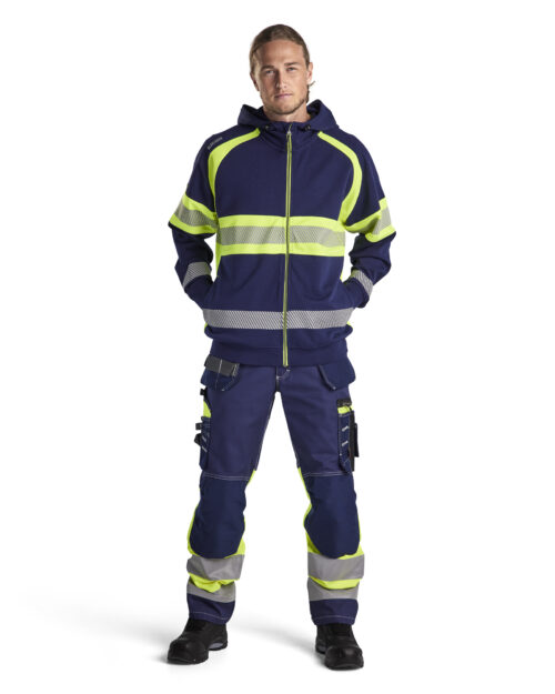 High Vis Arbeitshose mit Stretch