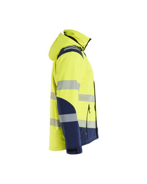 High Vis Softshell Winterjacke leicht gefüttert