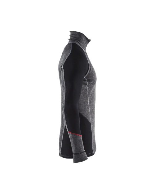 Unterhemd Half-Zip XWARM, 100% Merino