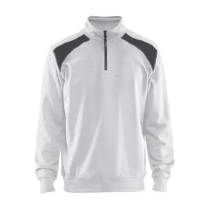 Sweatshirt Half-Zip 2-farbig