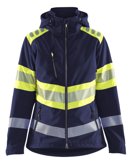 Damen High Vis Softshell Jacke
