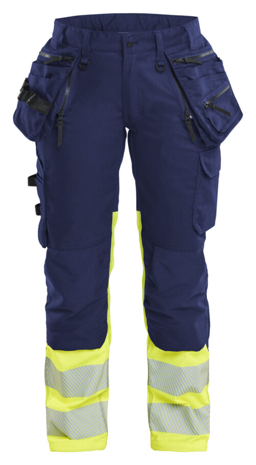 Damen High Vis Arbeitshose Stretch
