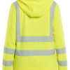 Damen High Vis Sweatjacke mit abnehmbarer Kapuze