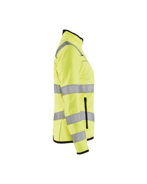 Damen High Vis Microfleece Jacke