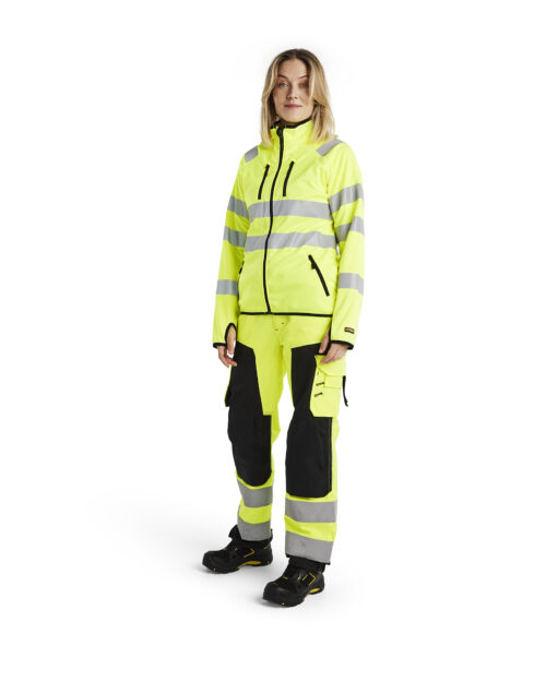 Damen High Vis Softshell Jacke