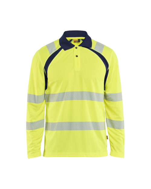 8d9e223b-8008-4422-9139-5390270a04d5 High Vis UV Langarm Poloshirt