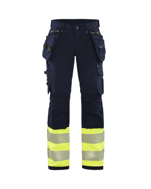 Damen High Vis Arbeitshose 4-Wege-Stretch